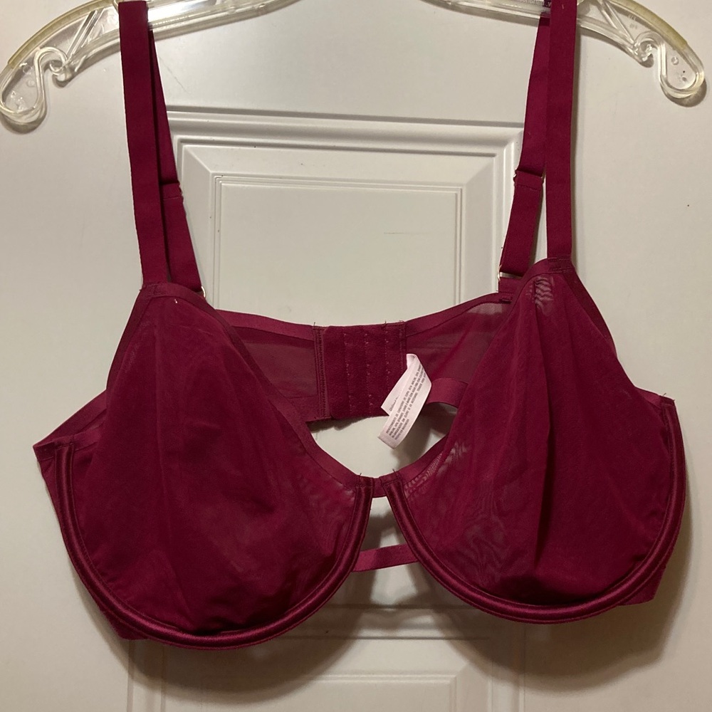 Auden Women’s Deep Wine Underwire Bra‎ - Comfortable Support 40D